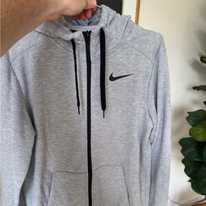 Nike Light Gray Dri-FIT Hoodie